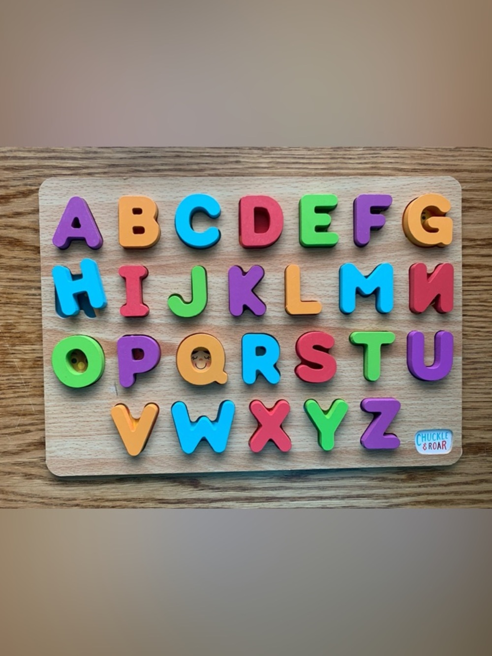 Alphabet wooden puzzle for kids - Picture 1 of 1